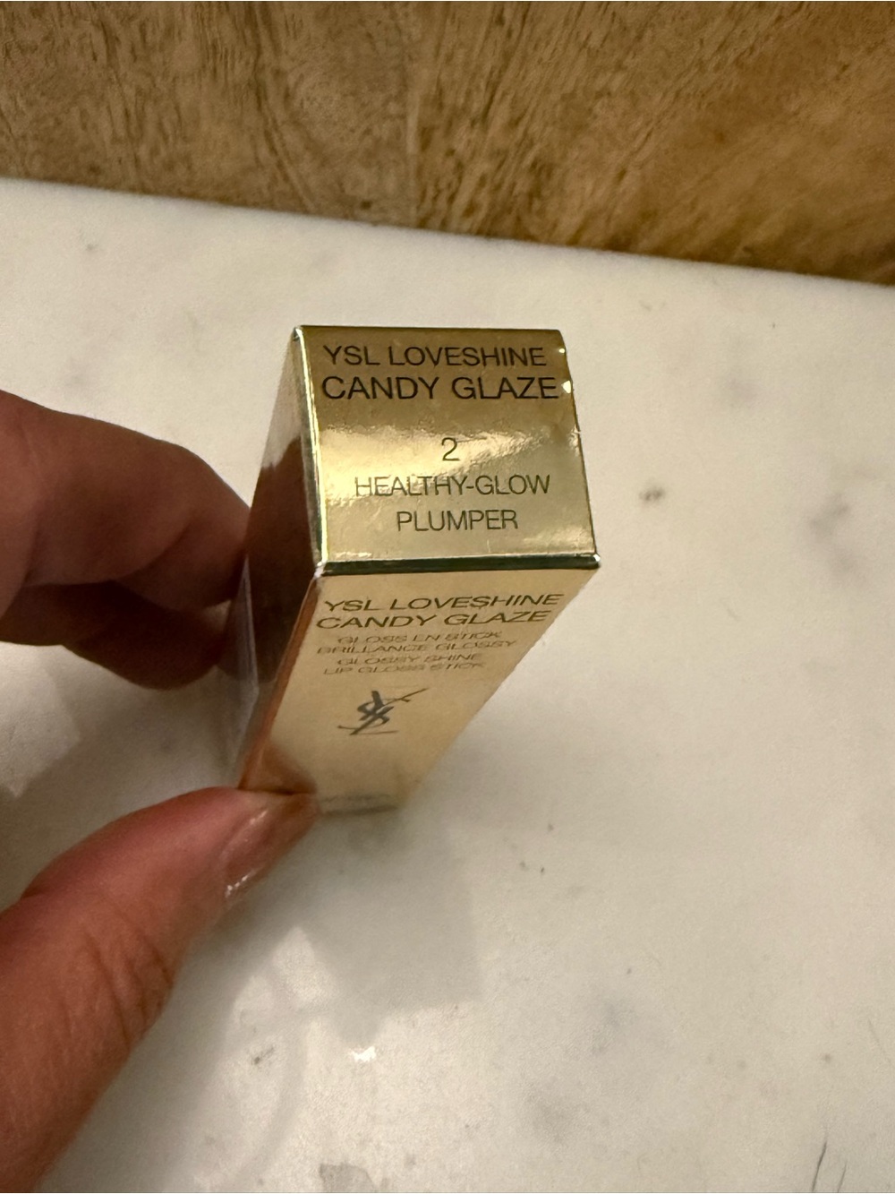 Yves Saint Laurent Loveshine Candy Glaze Lip Balm - Pale Pink - Picture 2 of 4